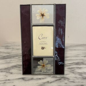 Purple and Silver Stained Glass Photo Frame